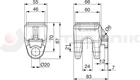 Tipping fork socket 5t 22-20mm