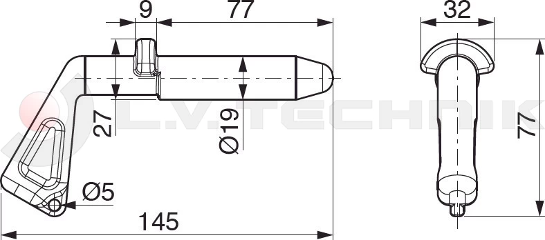 Billenő villa Ø22 csap 19mm Ita