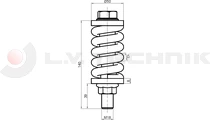 Elastic fixing system M18x140