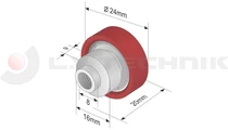 Görgő 24mm VERSUS / KÖGEL