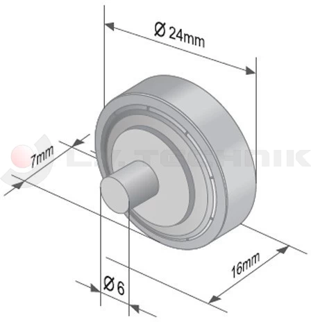 Görgő 24mm Edscha