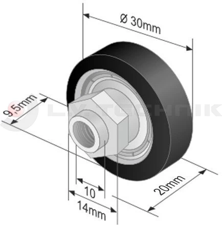 Görgő 30mm TSE