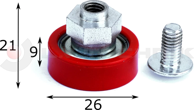 Görgő 26mm Versus / Kögel