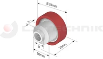 Görgő 24mm Versus / Kögel