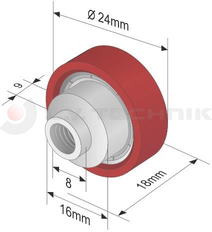 Görgő 24mm Versus / Kögel