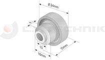 Görgő 24mm Versus / Kögel