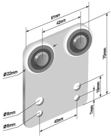 Görgő 22mm