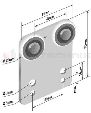 Roller 22mm