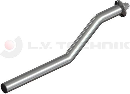 Mudguard support tube curved 42/740mm 1 screw