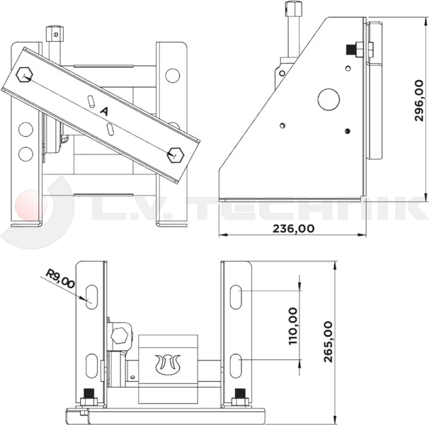 Wheel carrier 275mm