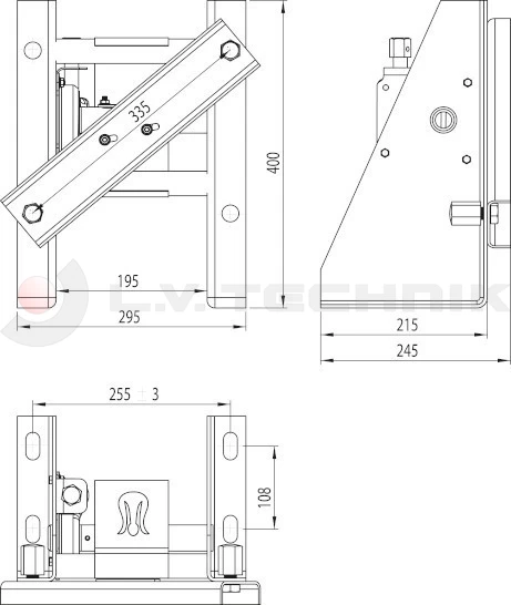 Wheel carrier 335mm