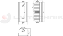 Double roller bumper MINI zinc plated housing