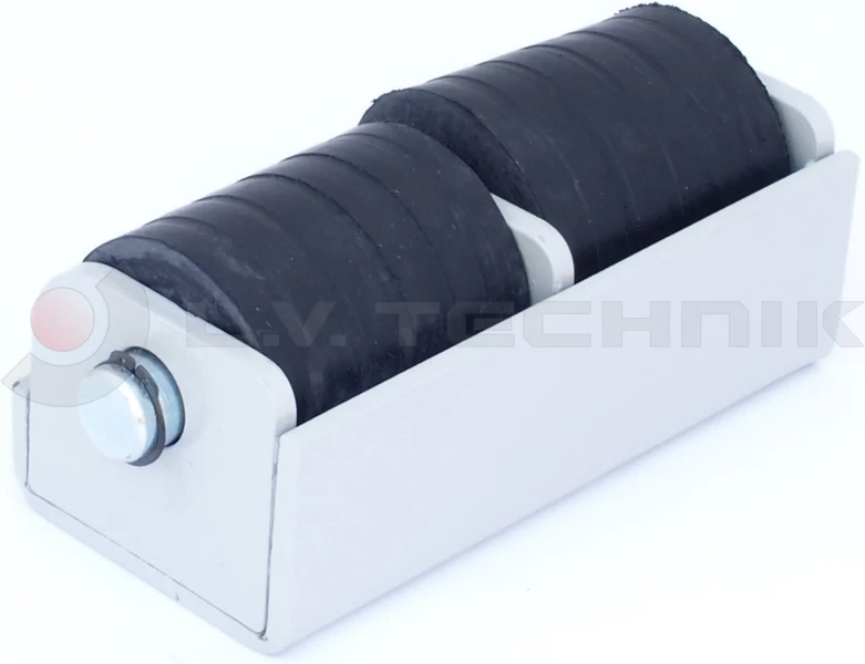 Double roller bumper MINI zinc plated housing