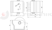 Roller bumper zinc plated housing