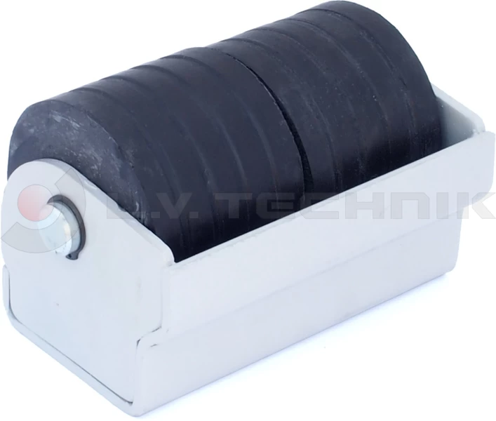 Double roller bumper zinc plated housing