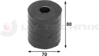 Rolling bumper 70x80 rubber