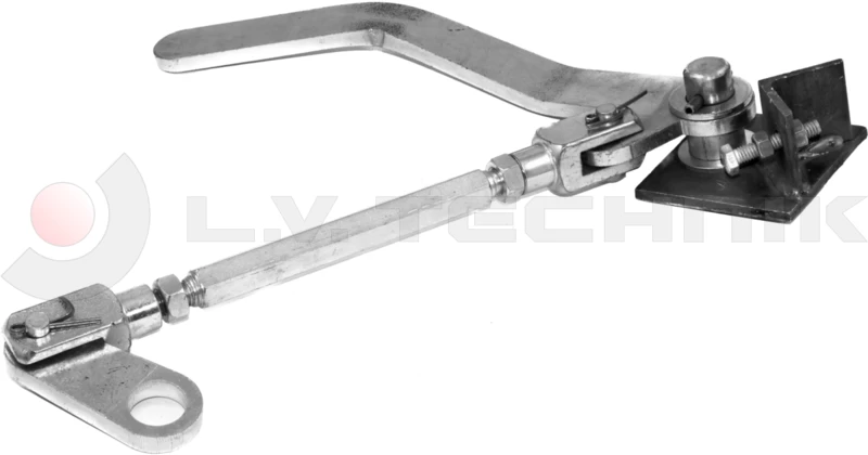 Over-center tipper lock with 24mm left