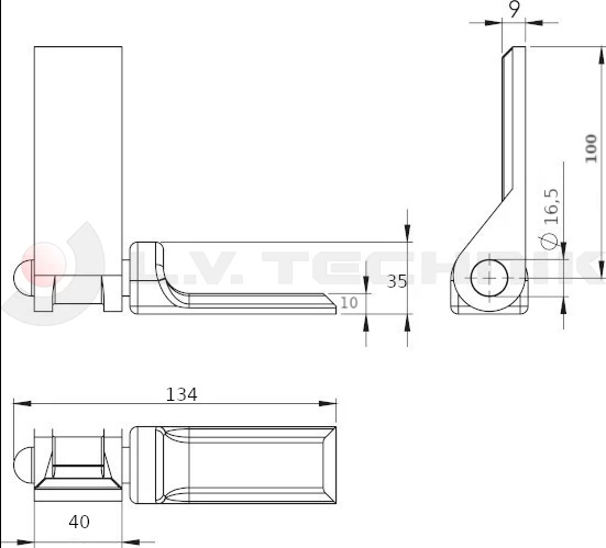 Zsanér hegeszthető komplett 15mm