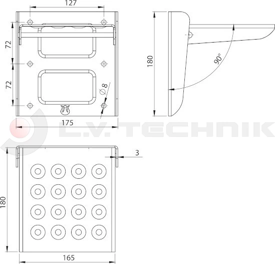 Folding step 180x165