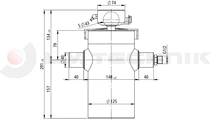 Hydralic cylinder 820/6stage/5-9t