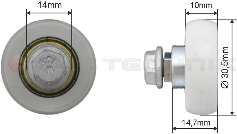 Roller 30mm Samro