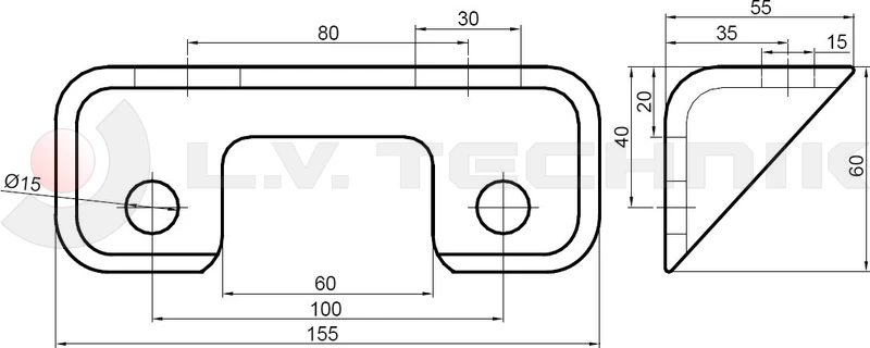 Body mounting bracket MAN
