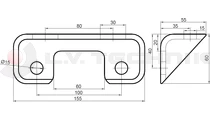 Body mounting bracket MAN