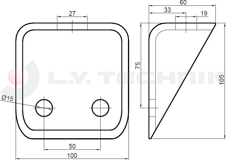 Body mounting bracket Actros