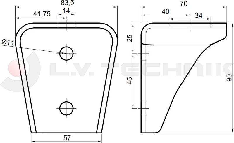 Body mounting bracket 