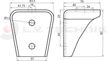 Body mounting bracket