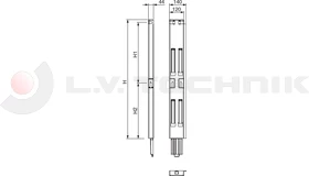 Tipper pillar 1000 wedge 30mm rear right