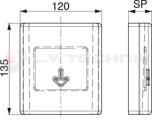 Weldable pocket for pillar 41mm