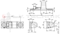 Hinge set 85mm