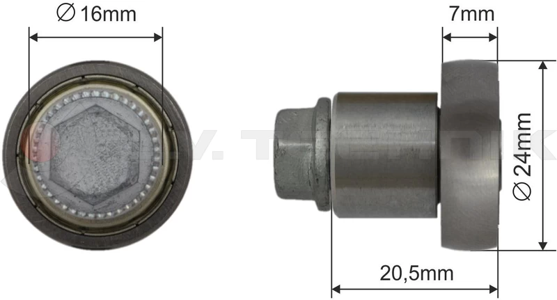 Görgő 24mm