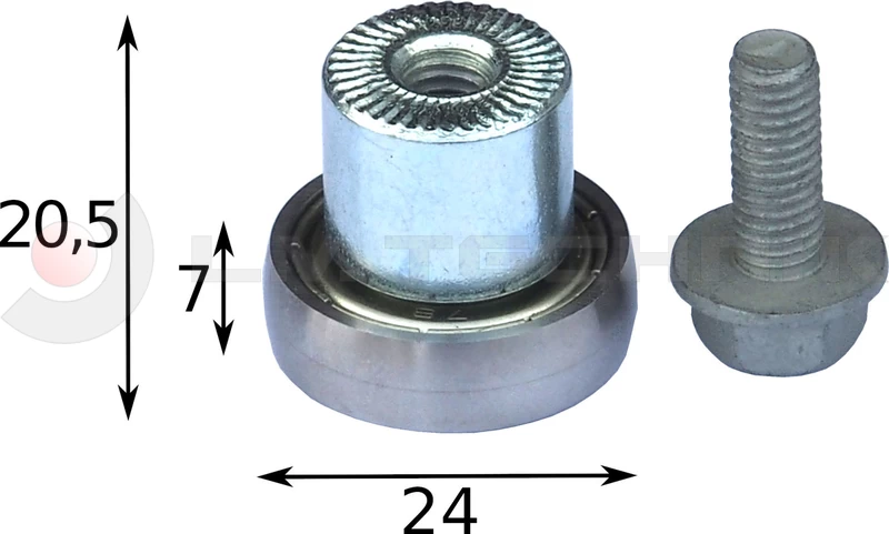 Görgő 24mm