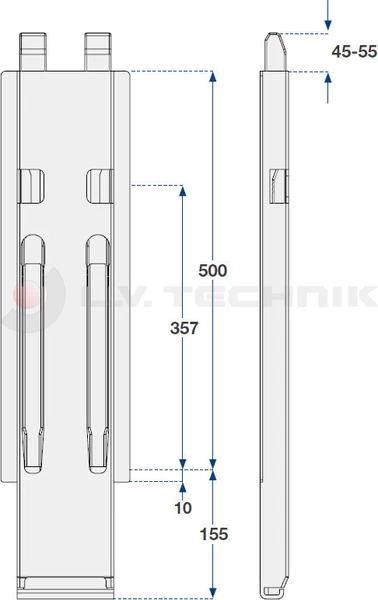 Rakonca Kinnegrip K20 500 középső TOP