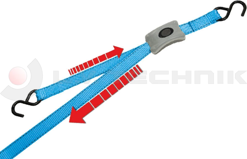 Lashing strap 500kg 2,5m snap lock