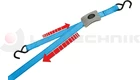 Lashing strap 500kg 2,5m snap lock