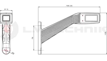 Szélességjelző FT145 LED FRISTOM bal