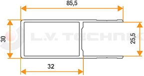 Header With Fork 400mm  left