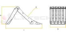 Foldable plastic wheel chock F53