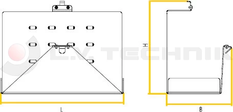 Holder for foldable wheel chock
