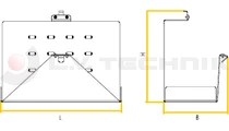 Holder for foldable wheel chock