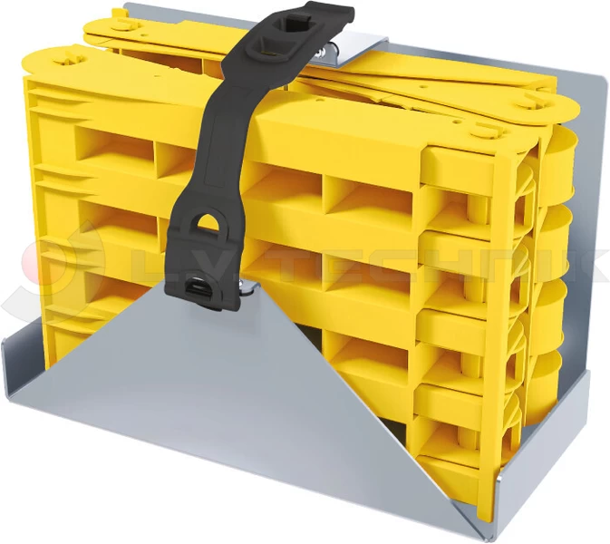 Holder for foldable wheel chock