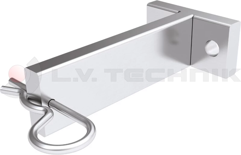 Fixing support for foldable wheel chock double