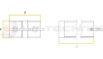 Fixing support for foldable wheel chock double