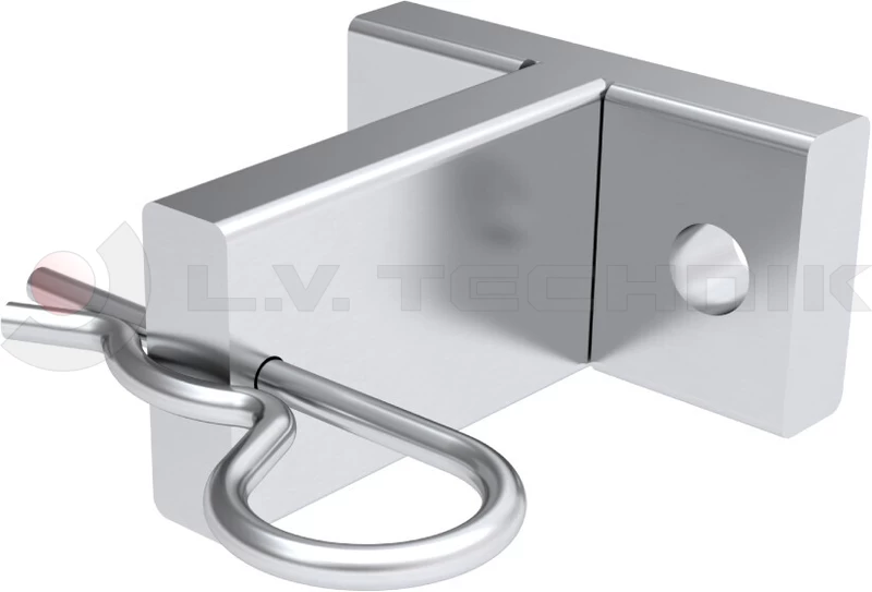 Fixing support for foldable wheel chock