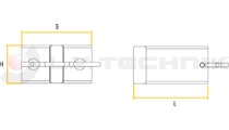 Fixing support for foldable wheel chock