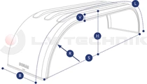 Plastic Tandem Mudguard 67x2680x34