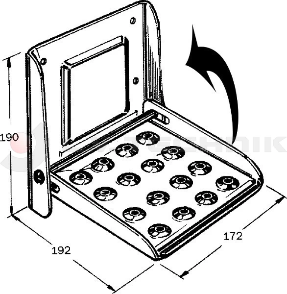 Folding step 170x165